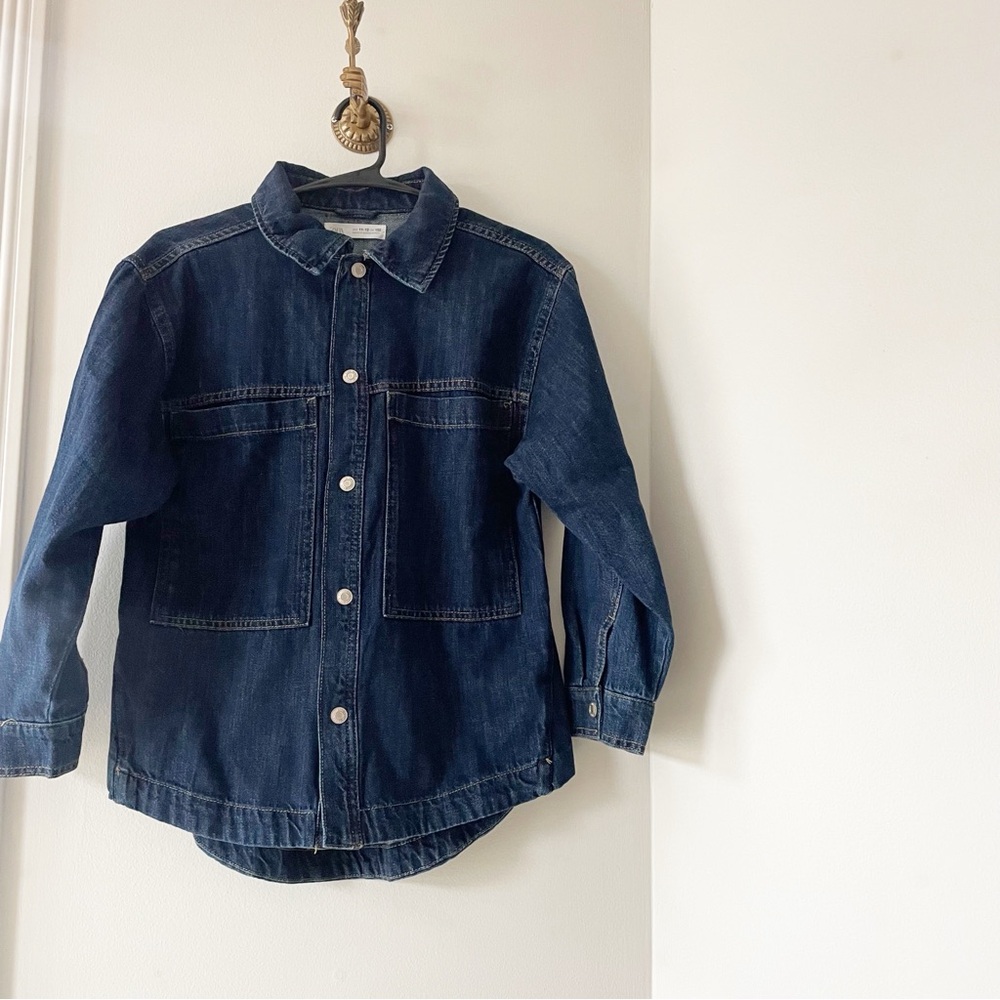 NWOT • Zara Denim Pocket Jacket | 11/12